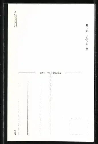 AK Berlin, Partie an der Siegessäule