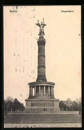 AK Berlin-Tiergarten, An der Siegessäule