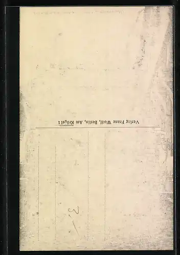 AK Alt-Berlin, Hof im Krögel mit Sonnenuhr