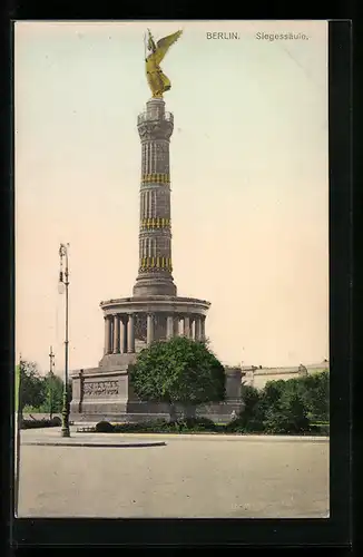 AK Berlin-Tiergarten, Partie an der Siegessäule