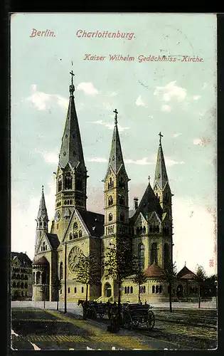AK Berlin-Charlottenburg, Kaiser Wilhelm Gedächtnis-Kirche