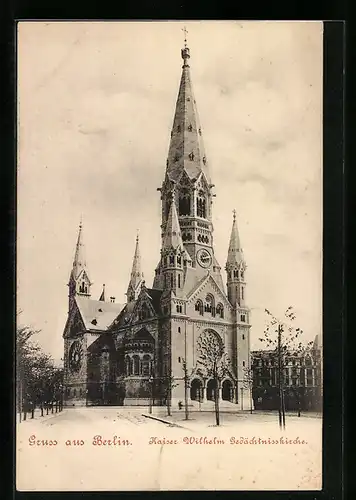 AK Berlin-Charlottenburg, Kaiser Wilhelm Gedächtniskirche