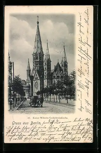 AK Berlin-Charlottenburg, Kaiser Wilhelm Gedächtniskirche