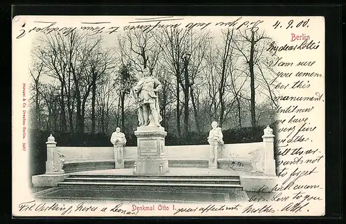 AK Berlin-Tiergarten, Denkmal Otto I.