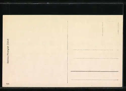 AK Arosa, Ortsansicht mit Hotel