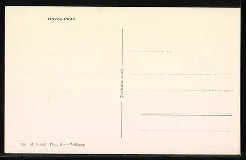 AK Davos-Platz, Ortsansicht im Schnee