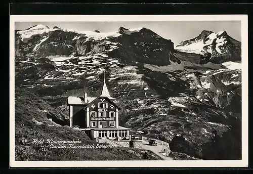 AK Klausenpasshöhe, Hotel mit Scheerhorn