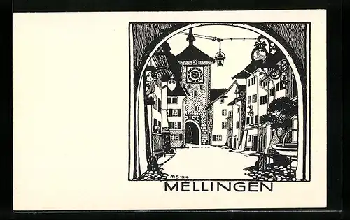 AK Mellingen, Ortsansicht