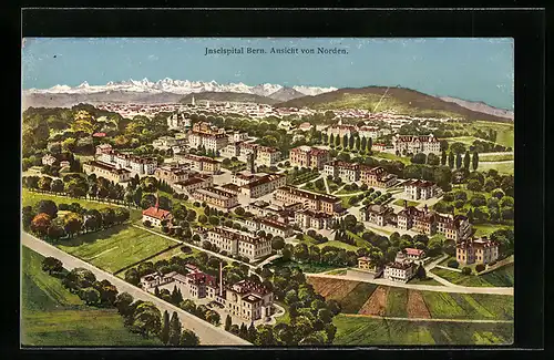 AK Bern, Inselspital, Ansicht von Norden