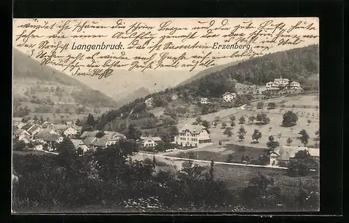 AK Langenbruck, Teilansicht mit Erzenberg