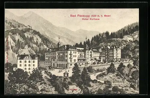 AK Bad Passugg, Blick auf das Hotel Kurhaus
