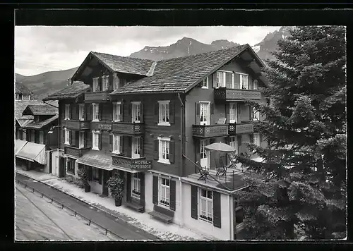 AK Adelboden, Hotel Alpenrose von J. Aellig-Freiburghaus