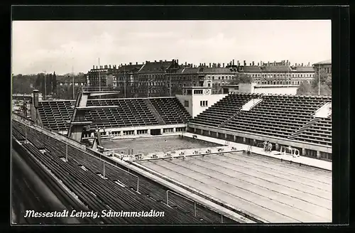 AK Leipzig, Schwimmstadion mit Sprungturm und Bahnen