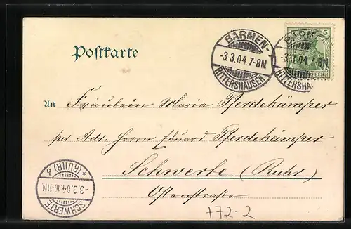 AK Sonnborn, Schwebebahn über den Spaziergängern
