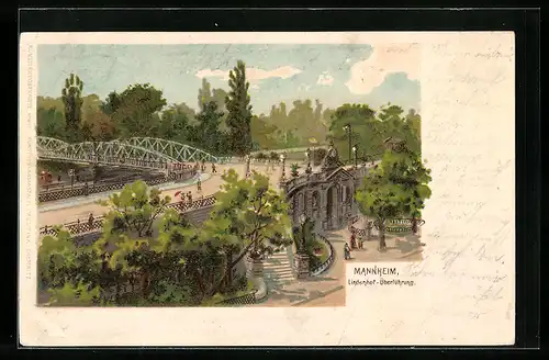 Lithographie Mannheim, Lindenhof-Überführung