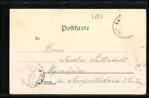 Lithographie Mannheim, Lindenhof-Überführung