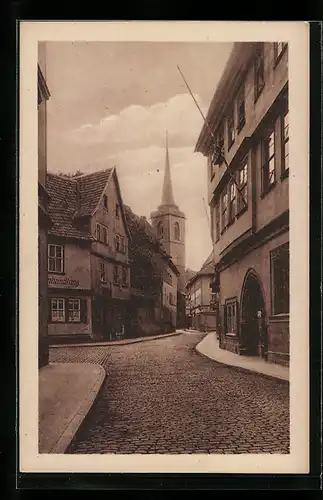 AK Erfurt, Blick in die Allerheiligenstrasse