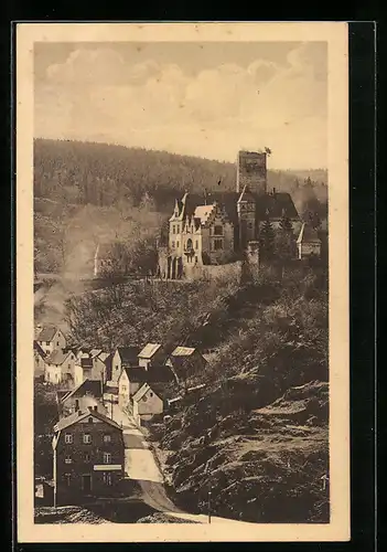 AK Cransberg /Taunus, Schloss Cransberg thront über der Ortschaft