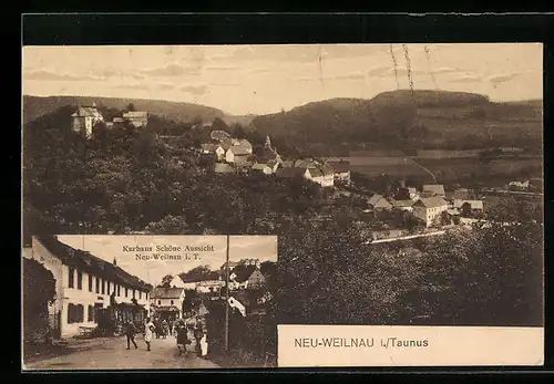 AK Neu-Weilnau /Taunus, Kurhaus Schöne Aussicht, Totalansicht