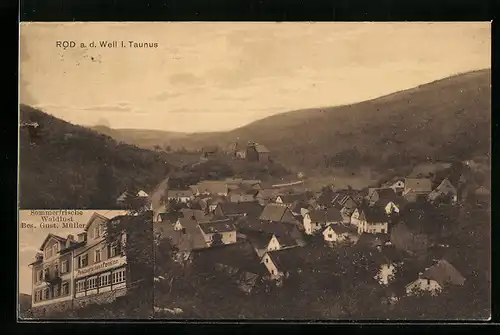 AK Rod an der Weil, Restaurant u. Pension Waldlust, Totalansicht