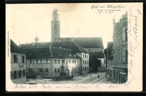 AK Mergentheim, Partie am Gänsemarkt