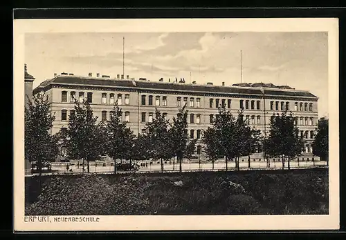 AK Erfurt, Neuerbeschule mit Strasse
