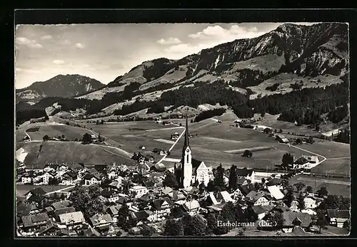 AK Escholzmatt, Ortsansicht mit Kirche