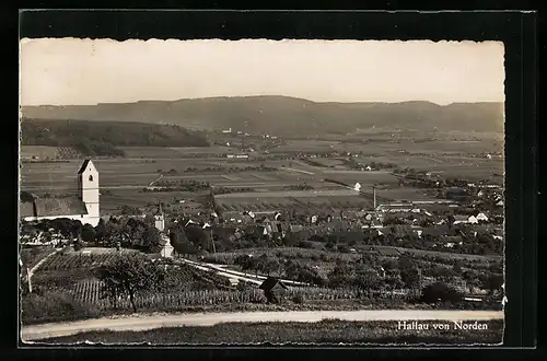 AK Hallau, Ortsansicht von Norden aus