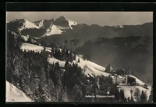 AK Maria Rickenbach, Ortsansicht im Winter