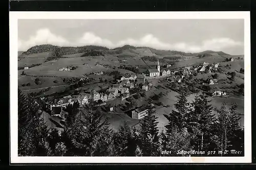 AK Schwellbrunn, Totalansicht des Ortes