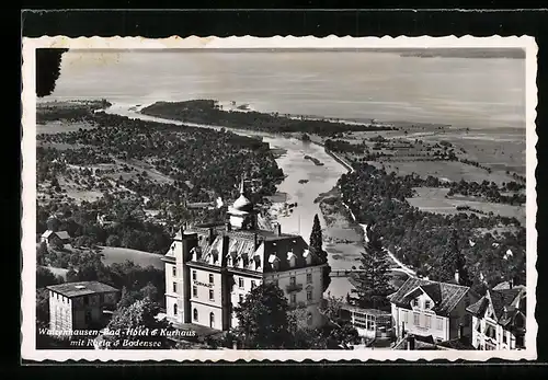 AK Walzenhausen, Bad Hotel & Kurhaus mit Rhein und Bodensee