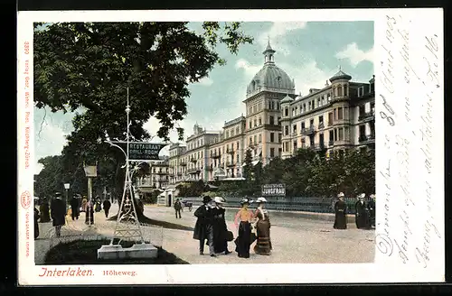 AK Interlaken, Grand Hotel Jungfrau am Höheweg