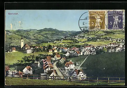 AK Speicher, Teilansicht mit Strassenpartie