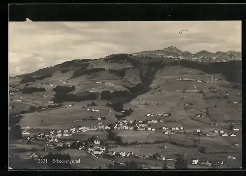 AK Schönengrund, Panorama aus der Vogelschau