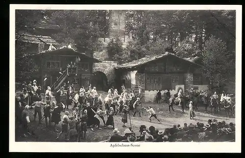 AK Interlaken, Tell-Freilicht-Spiele, Apfelschuss-Scene