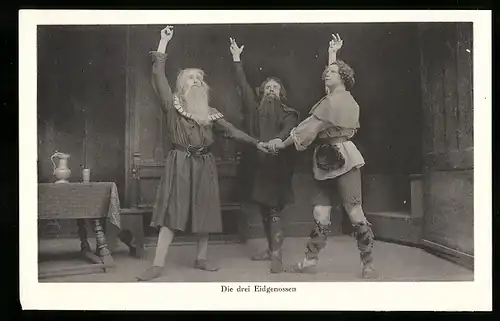 AK Interlaken, Tell-Freilicht-Spiele, Die drei Eidgenossen
