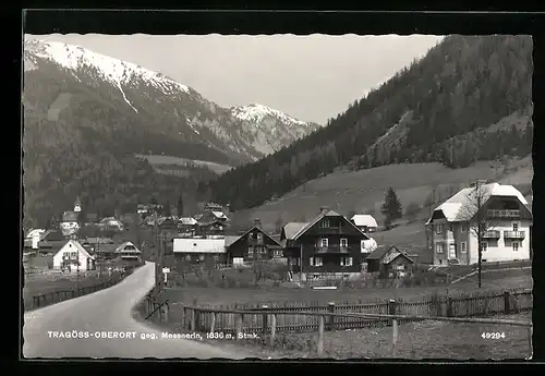 AK Tragöss-Oberort, Ortsansicht gegen Messnerin