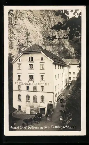 AK Bad Pfäfers, Hotel & Bad Pfäfers in der Taminaschlucht