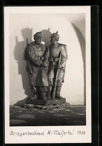 AK Hirschegg, Kriegerdenkmal Kl. Walsertal, 1935