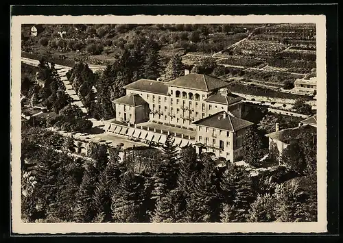 AK Brissago, Hôtel Brenscino, Fliegeraufnahme