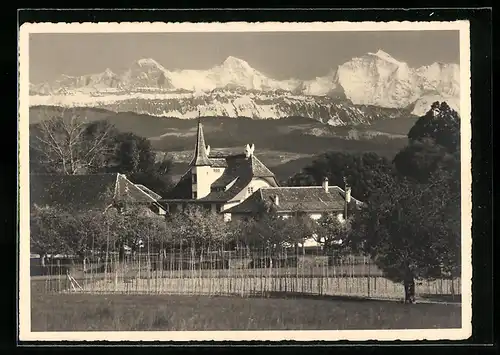 AK Allmendingen bei Bern, Teilansicht, Panorama