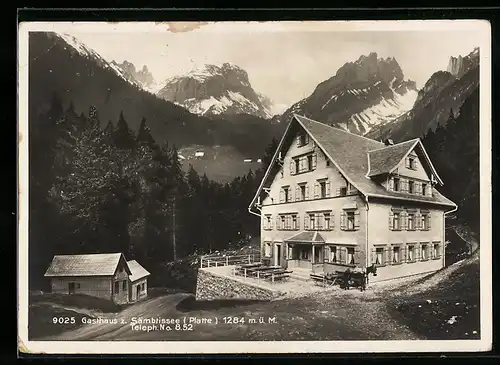 AK Weissbad, Gasthaus zum Sämbtissee