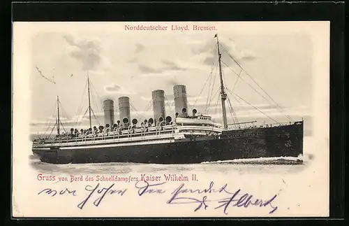 AK Passagierschiff Kaiser Wilhelm II.