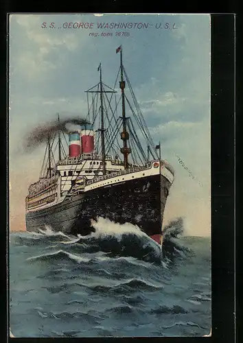 AK Passagierschiff SS George Washington