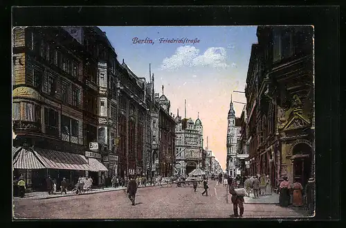 AK Berlin, Friedrichstrasse Ecke Französische Strasse