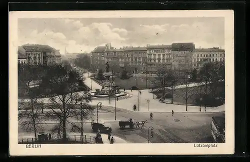 AK Berlin-Tiergarten, Ortspartie am Lützowplatz