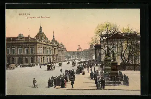 AK Berlin, Opernplatz und Zeughaus