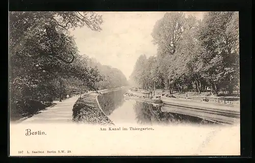 AK Berlin-Tiergarten, Partie am Kanal