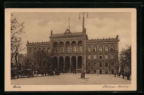 AK Berlin-Tiergarten, Partie am Potsdamer Bahnhof