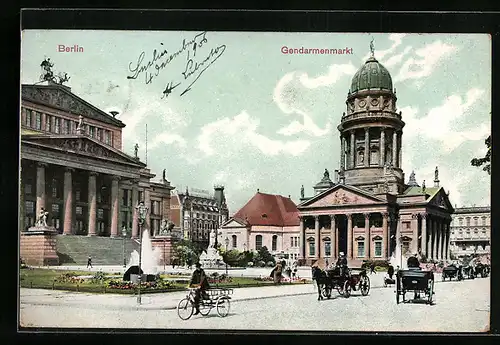 AK Berlin, Partie am Gendarmenmarkt